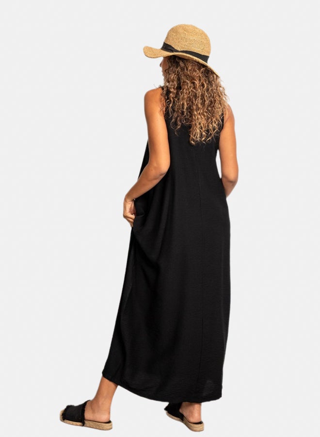 Azul Long Linen Dress - Image 2